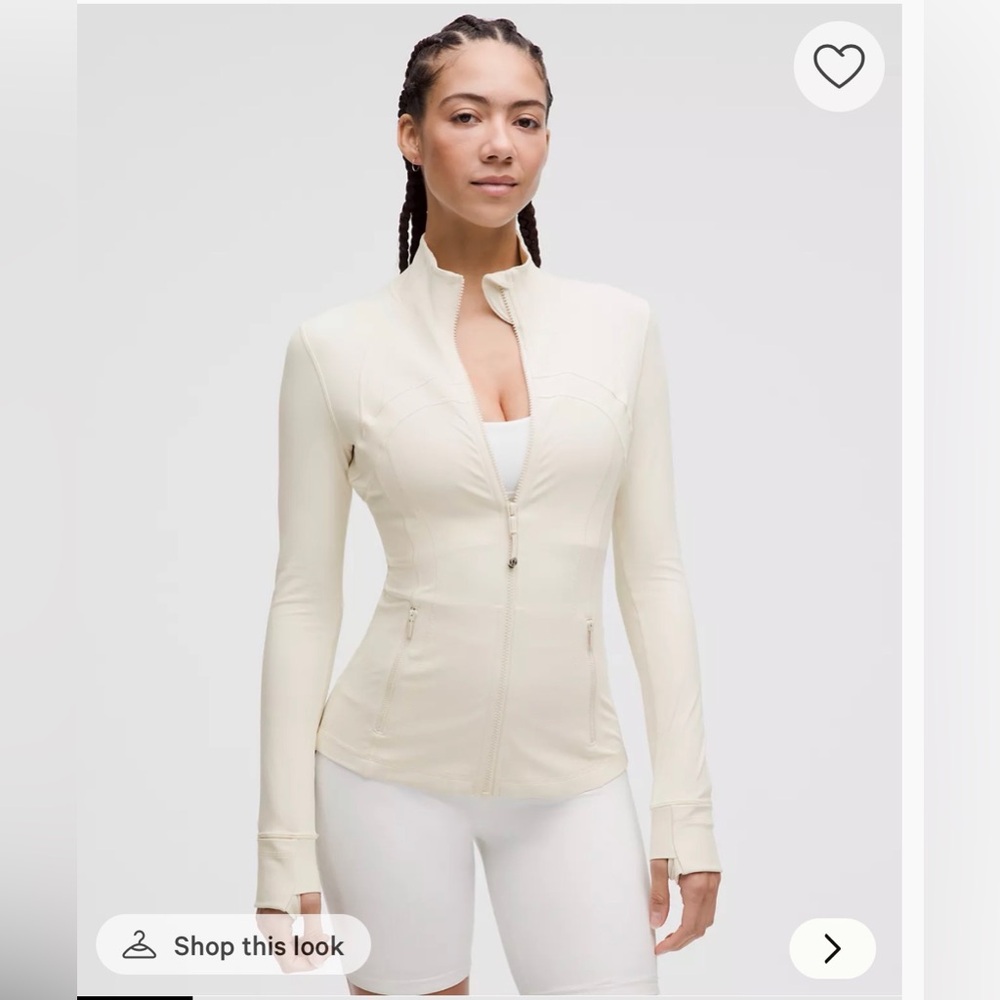 NWT Lululemon Nulu Cropped Define Jacket in Light Ivory Size 6 - Picture 2 of 15